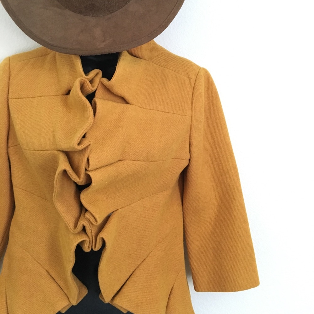 Mustard Anthropologie jacket/blazer